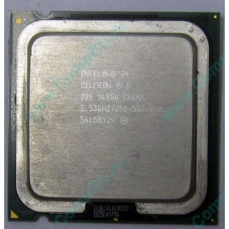 Процессор Intel Celeron D 326 (2.53GHz /256kb /533MHz) SL98U s.775 (Кудиново)