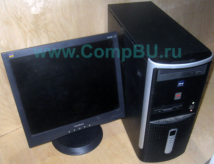 Комплект: одноядерный компьютер Intel Pentium-4 с 1Гб памяти и 17 дюймовый ЖК монитор (Кудиново)